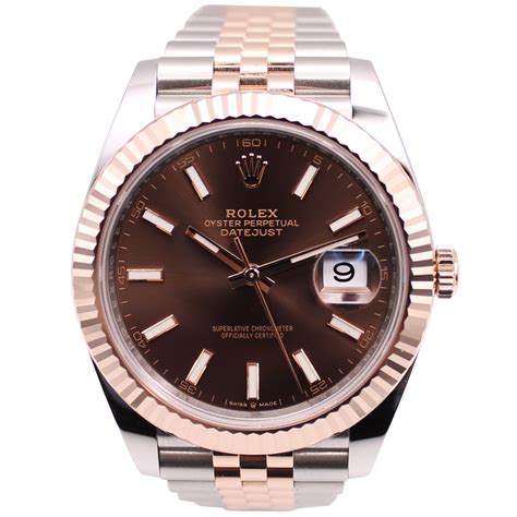 rolex datejust chocolate dial jubilee